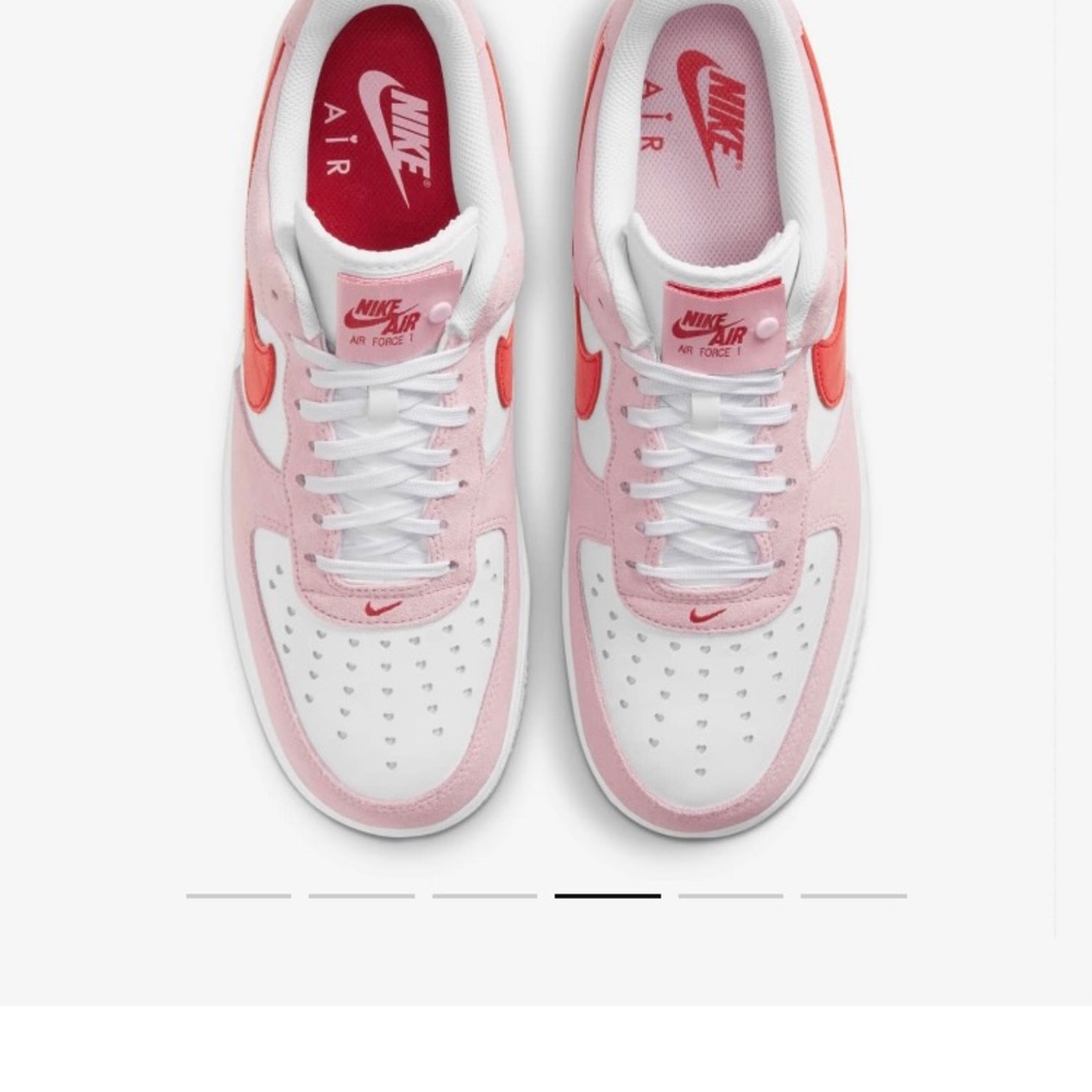 NWT NIB NIKE AIR FORCE 1 ‘07 W 10.5_M 9 TULIP PINK/WHITE/PINK FOAM/UNIVERSTY RED - Picture 7 of 10